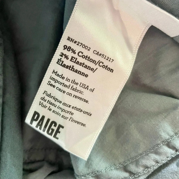 Paige Normandie Mens Slim Straight Leg Denim Jeans 28X30 Gray 28 - Picture 12 of 13